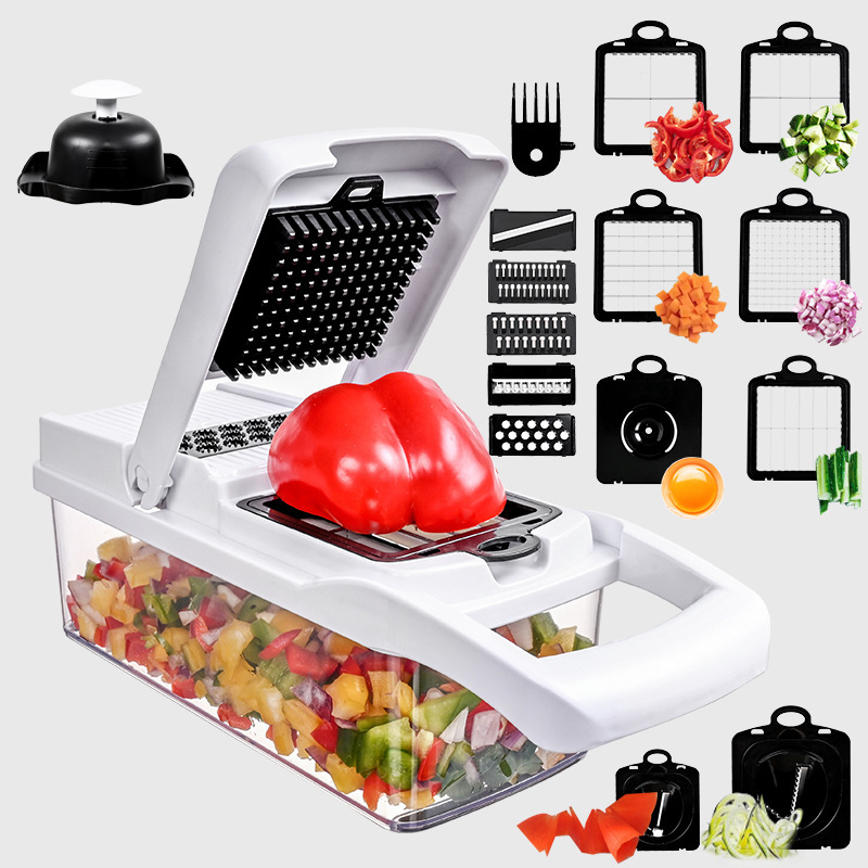 Cheese Grater Box - Tagliaverdure Utensile da cucina multifunzionale, tritatutto
