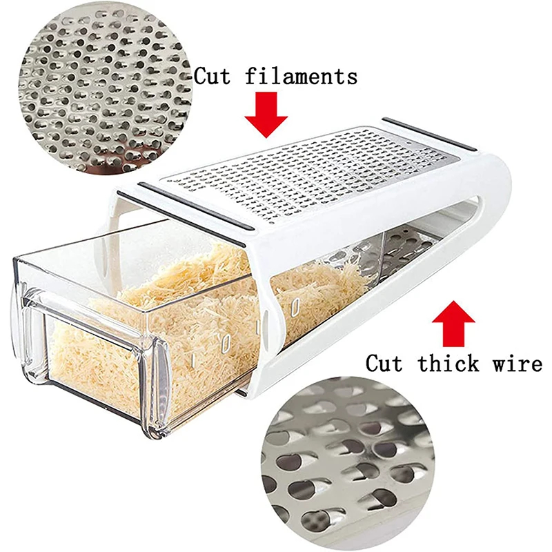 Cheese Grater Box - Lame a doppia faccia Grattugia per