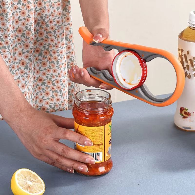 Kitchen Gadgets Essential - Apribottiglie multifunzionale 4 in 1, strumento