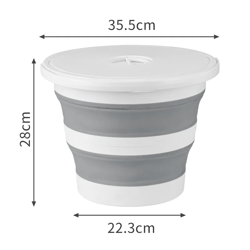 Kitchen Gadgets On Sale - Secchio pieghevole 5/10/15L con coperchio Secchio